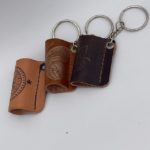 Leather Chapstick Keychain Covers