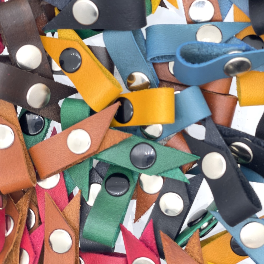 Leather Cable Wraps - Flags