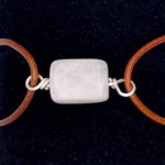 Leather Cord Bracelet - Roze Quarts Large