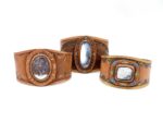 Leather Stone Bracelets - Dendritic Agate