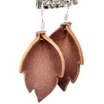 Leather Leaves Earrings