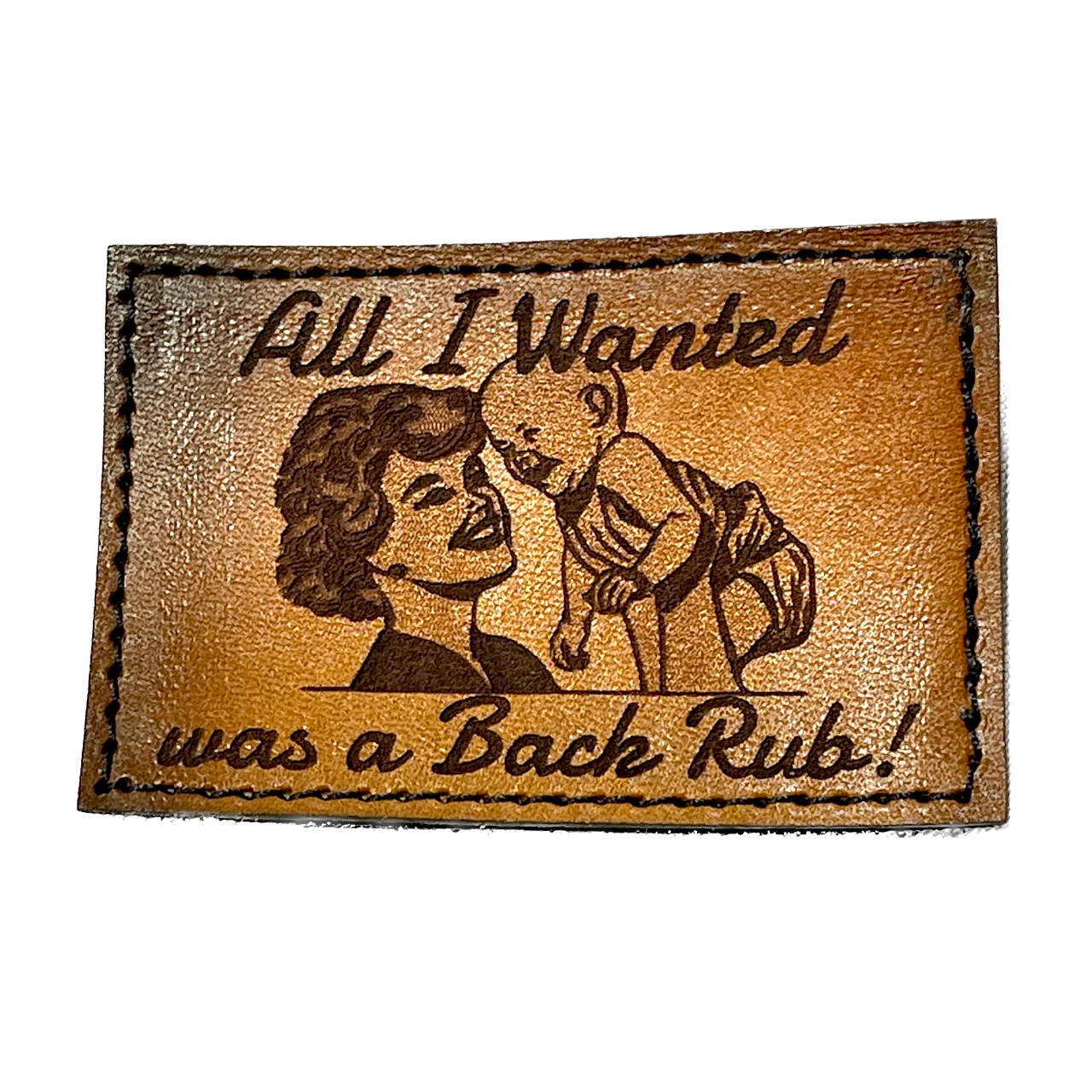 Leather Hat Patches - Moms