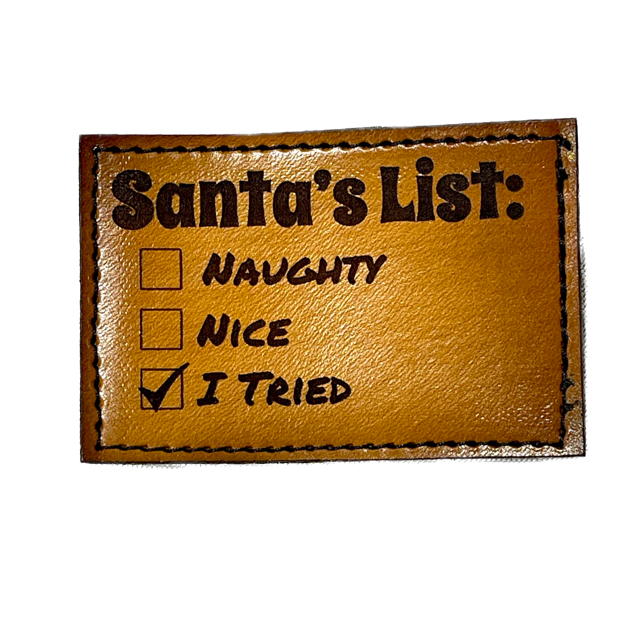 Leather Hat Patches - Christmas