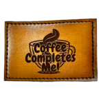 Leather Hat Patches - Coffee