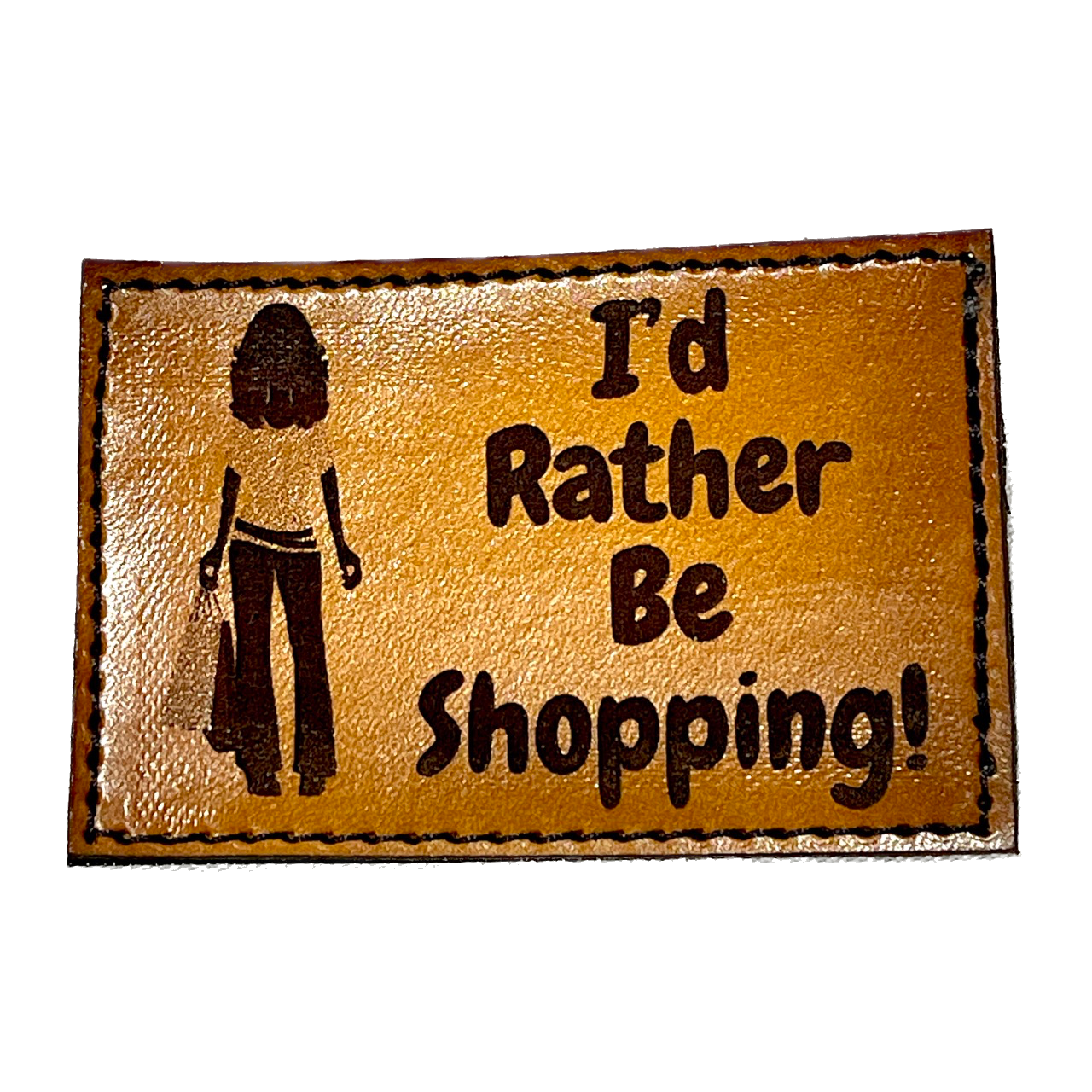 Leather Hat Patches - I'd Rather Be