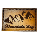 Leather Hat Patches - Mountain