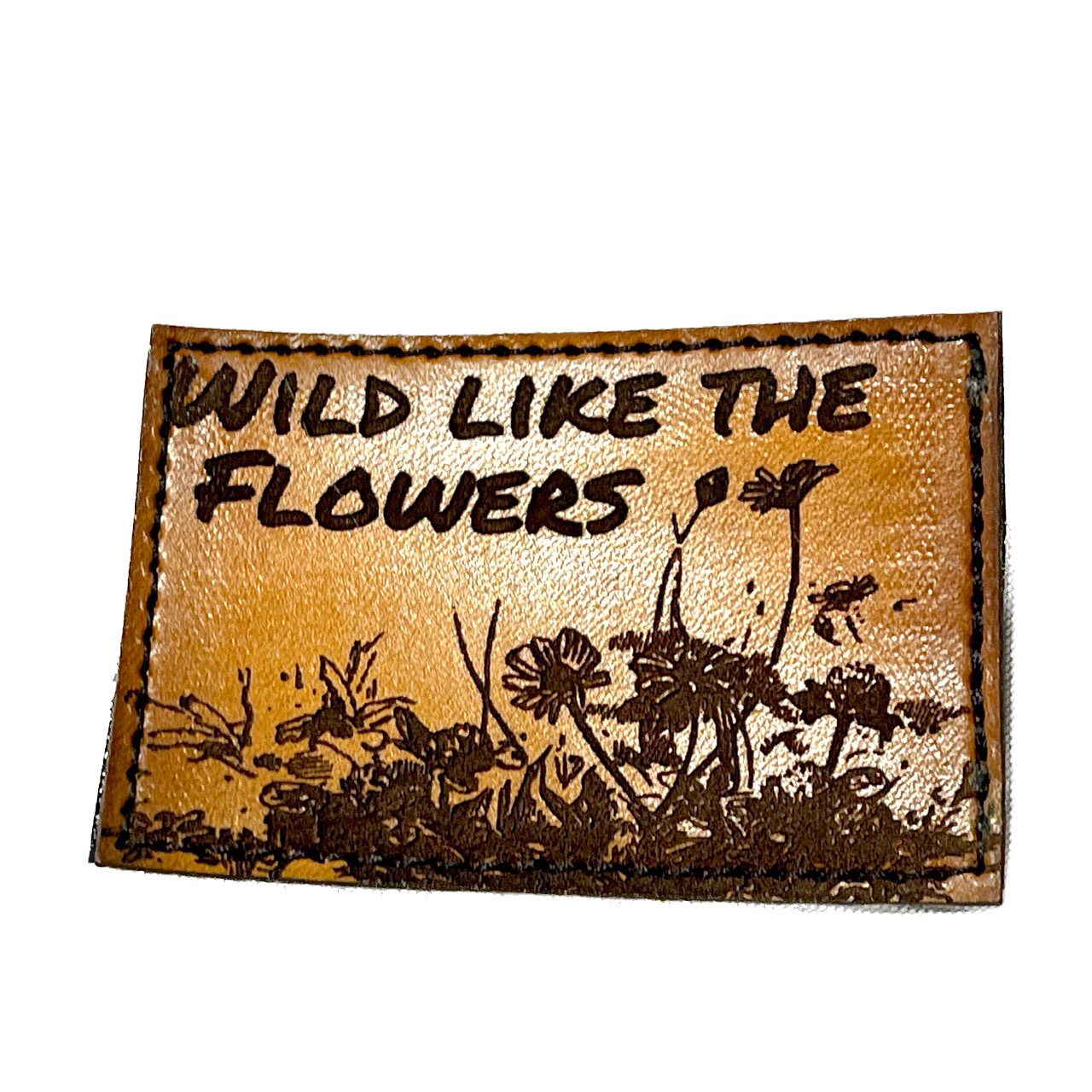 Leather Hat Patches - Flowers