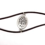 Leather Cord Bracelet - Spread with Tree of Life