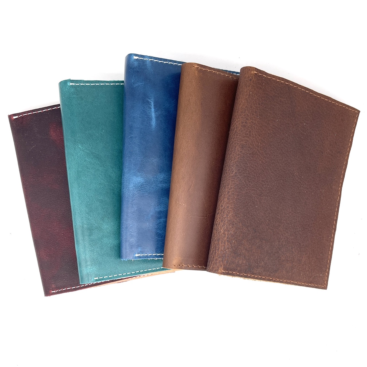 Leather Flip Top Notebook Cover - Wide