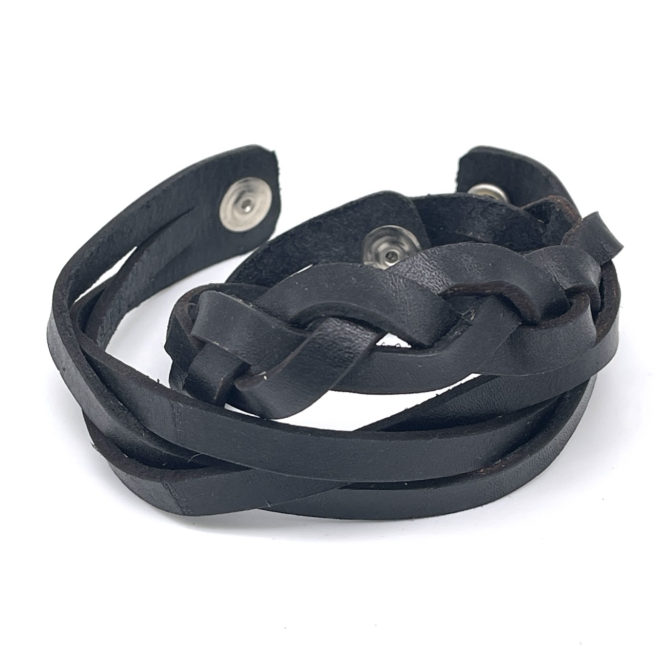 Leather Mystery Braid Bracelet