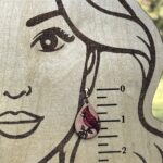 Leather Cardinal Earrings