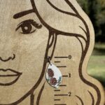 Pinecone Leather Earrings