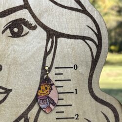 Adorable Scarecrow Leather Earrings