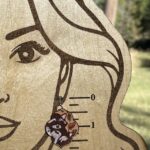 Fall Raccoon Leather Earrings