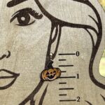 Leather Jack-o'-Lantern Earrings
