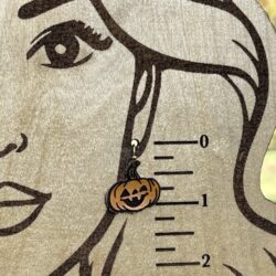 Leather Jack-o'-Lantern Earrings