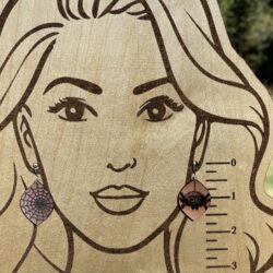 Halloween Spider and Web Earrings