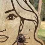 Flying Witch Leather Earrings