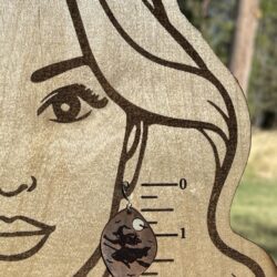 Flying Witch Leather Earrings