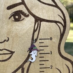 Witchy Ghost Leather Earrings