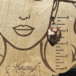 Morning Buck Leather Earrings