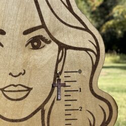 Leather Rose Engraved Crosses