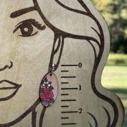 Vintage Oval Flower Earrings