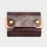 Leather Card Wallet with a Strap