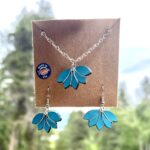 Leather Lotus Earrings – Handcrafted Symbol of Strength & Renewal