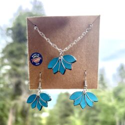 Leather Lotus Earrings – Handcrafted Symbol of Strength & Renewal