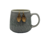 Art Deco Style Leather Earrings