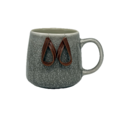 Leather Earrings - Double Strand Leather Teardrops