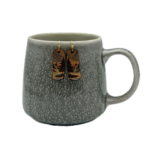 Mountain Scene Leather Earrings