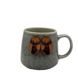 Leather Buck Earrings