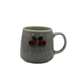 Leather Cherry Earrings