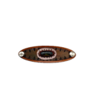 Leather and Stone Bracelet - Moss Agate